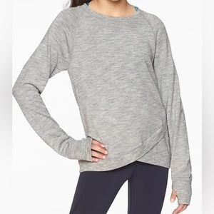 Athleta Girl Criss Cross longe sleeve
